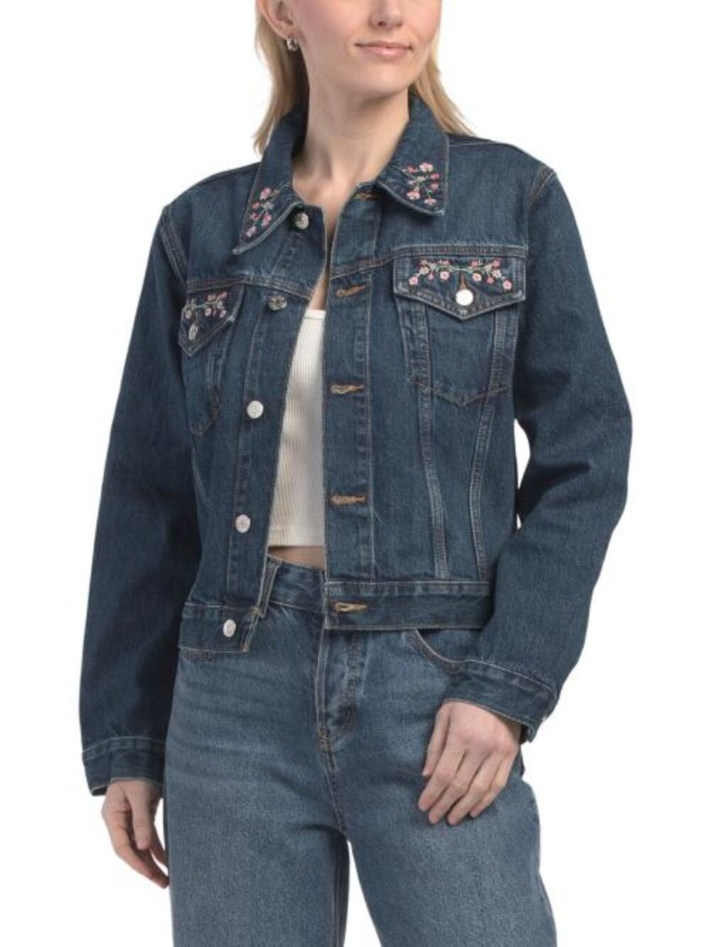 ETICA The Pixie Embroidered Denim Jacket - Picture 1 of 5